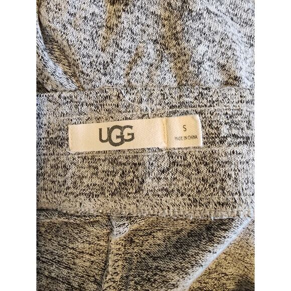 UGG Women's Grey Tied Hem Jogger Sweatpants Active Loungewear Ankle Crop SZ S - Picture 6 of 7